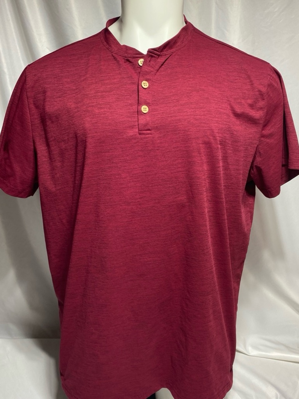 COOFANDY Men's Burgundy Polo-shirts